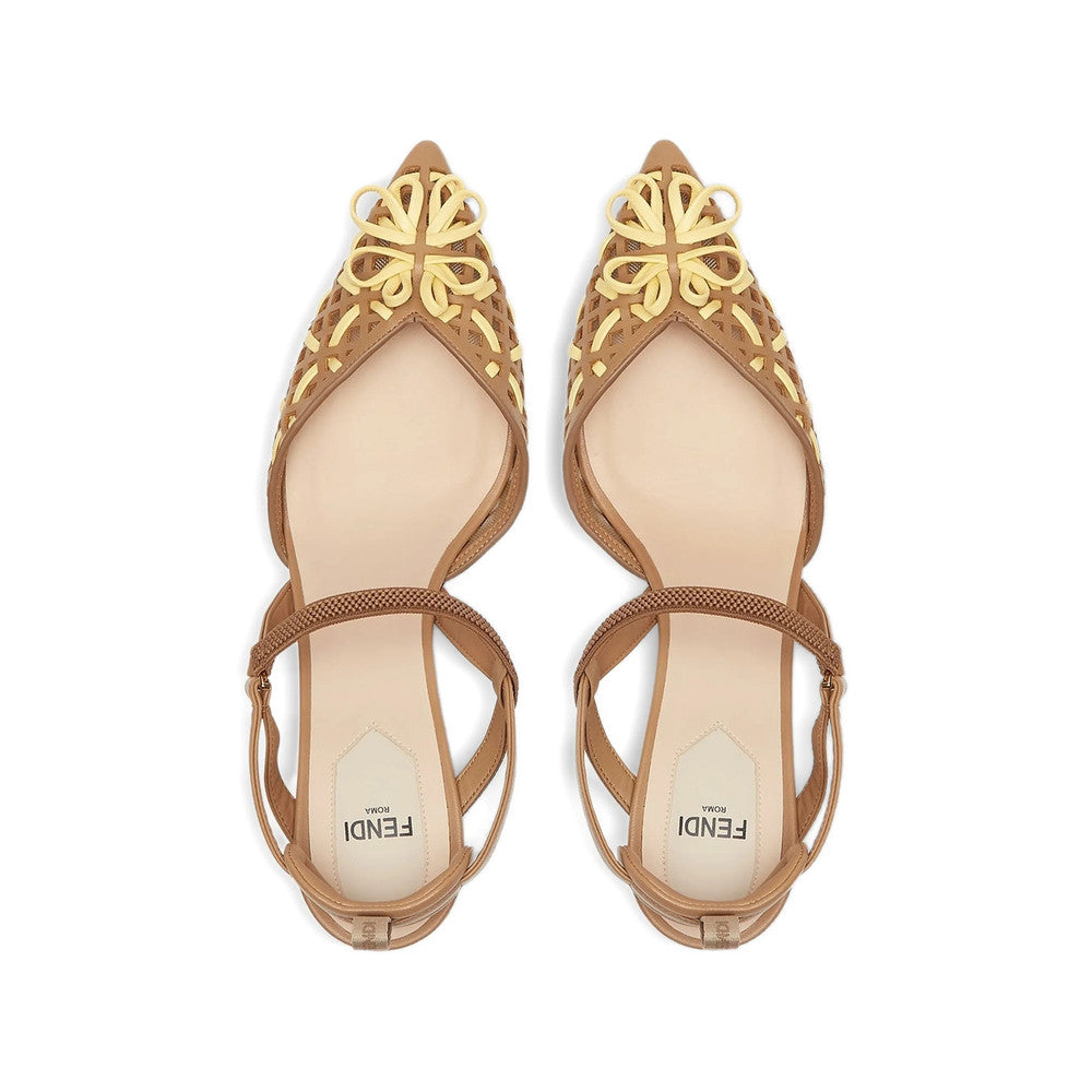 Brown Woven Pumps 3
