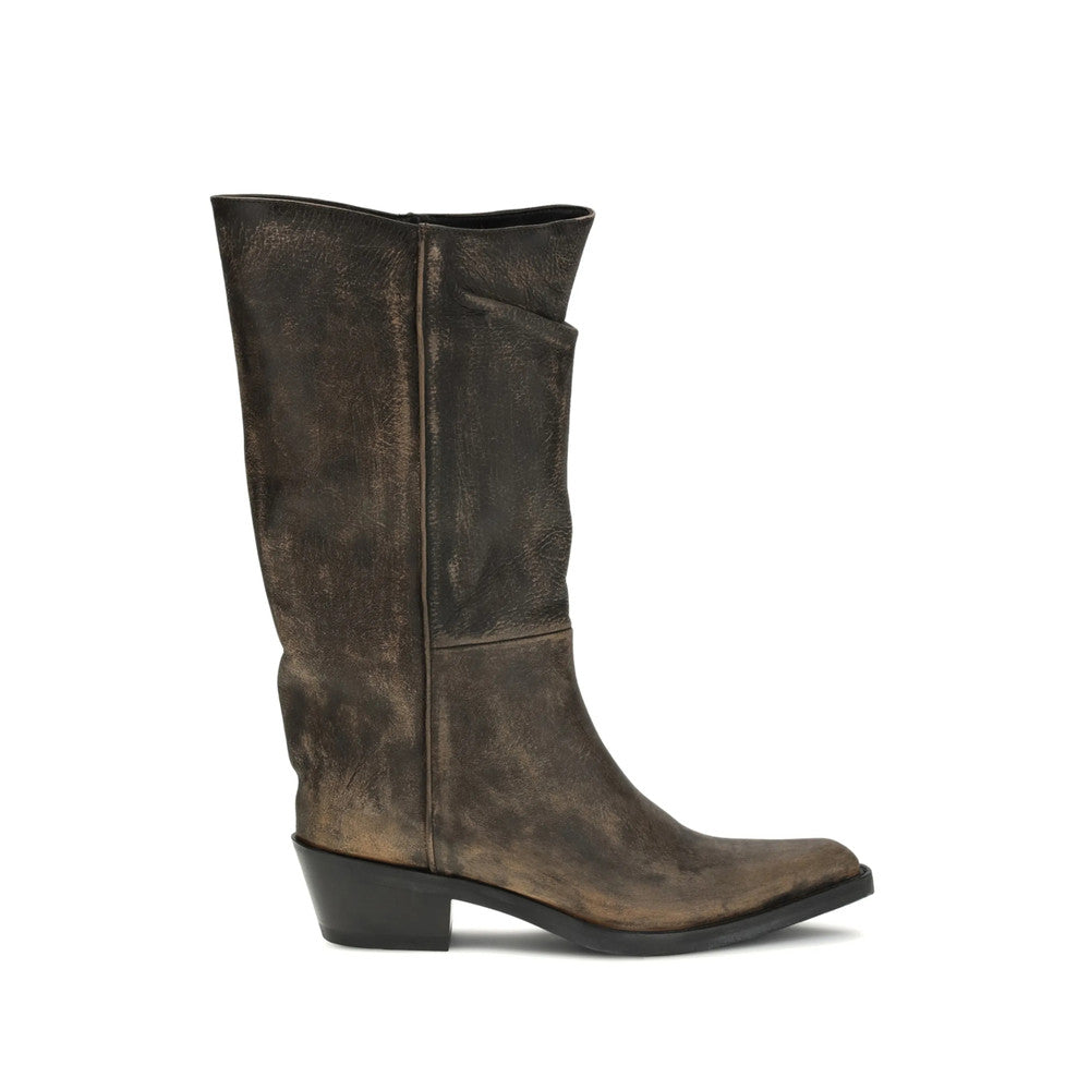 Brown Distressed Heritage Boots 2