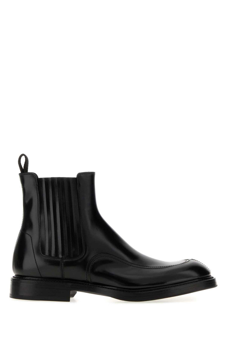Black Leather Ankle Boots 1