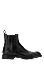 Black Leather Ankle Boots 1