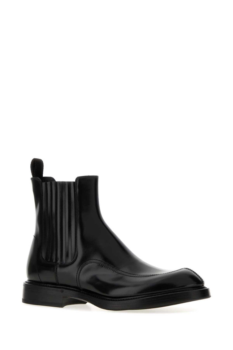 Black Leather Ankle Boots 2