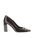 Dark Brown Horsebit Pumps 1
