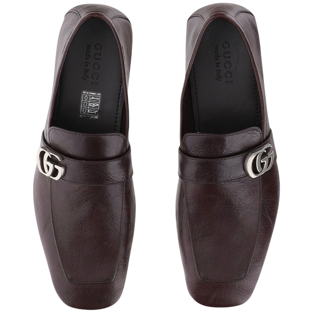 Dark Brown Distressed Leather Loafer 3