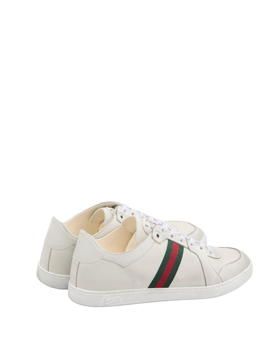 White Stripes Stretch Sneakers 3