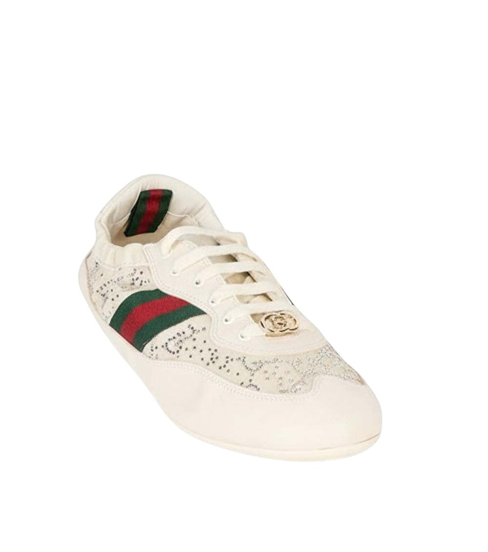Off White Crystal Sneakers 2