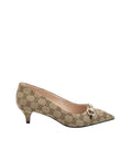 Beige Logo Pumps 1