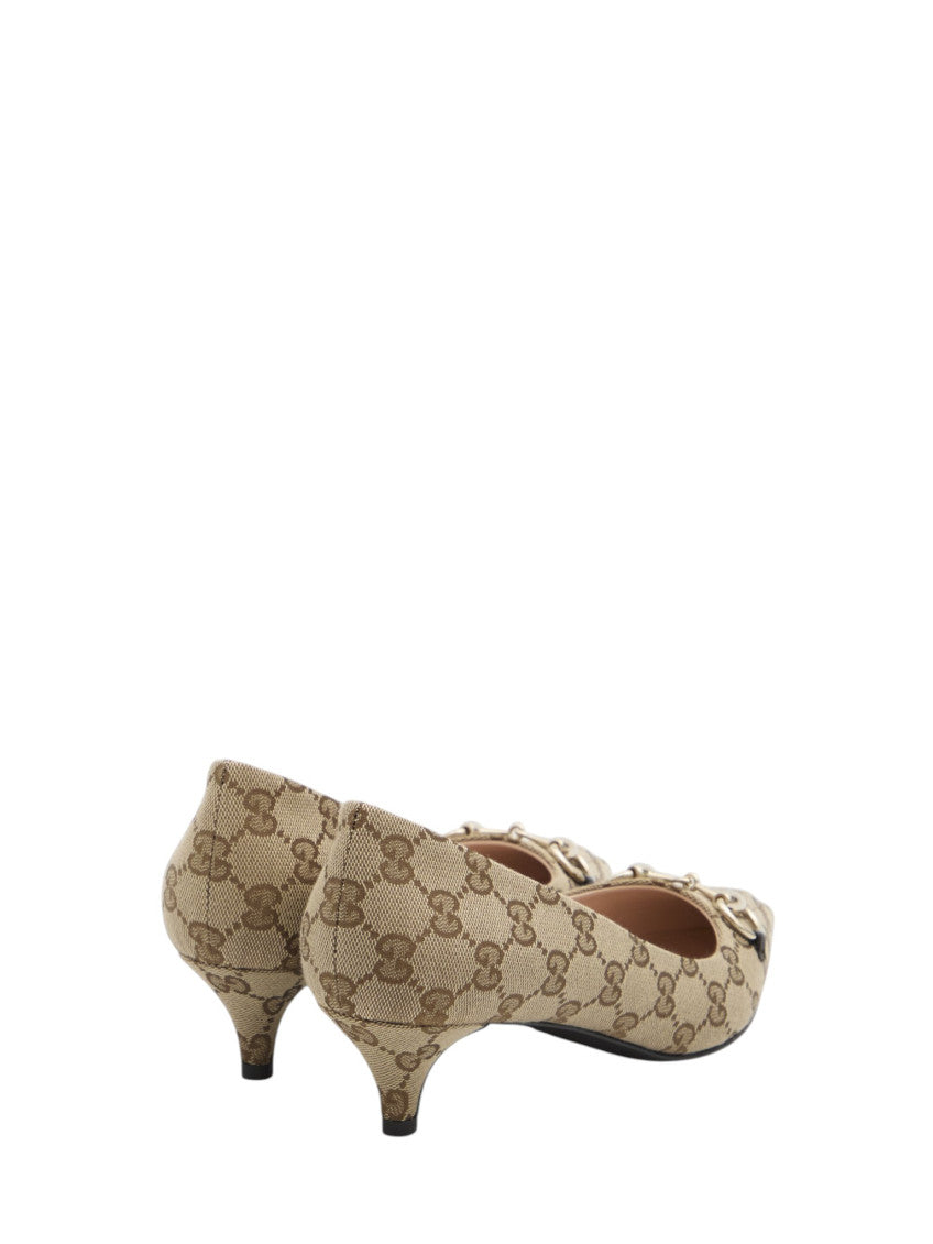Beige Logo Pumps 3