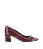 Burgundy Horsebit Pumps 1