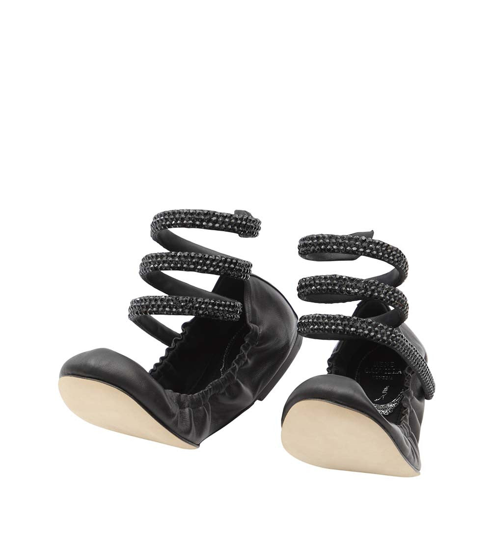 Black Embellished Cleo Ballet Flats 4