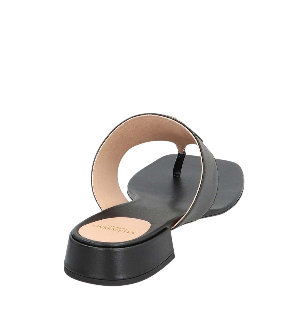 Black Logo Signature Sandals 3