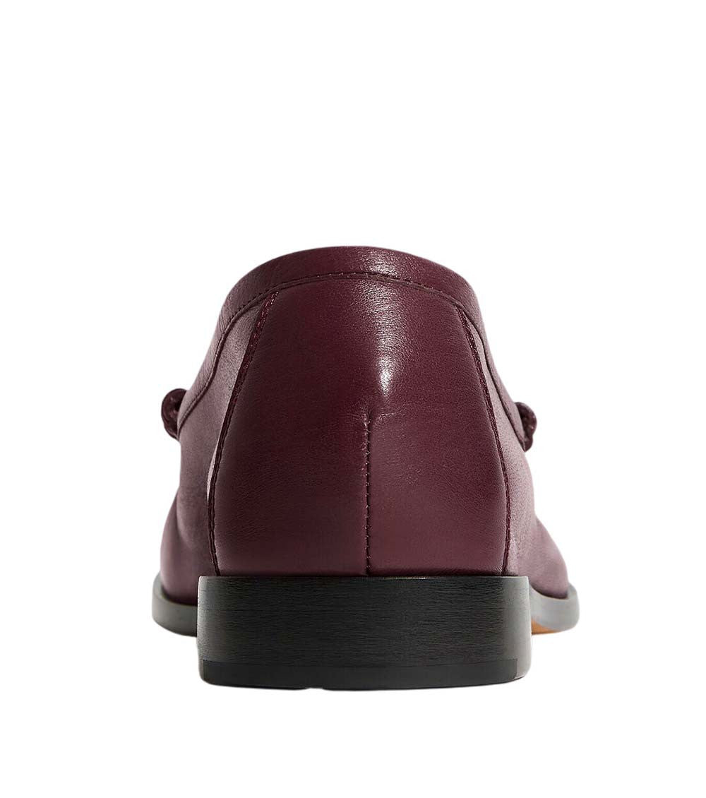 Maroon Textured Silenzio Loafers 3