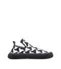 BlackWhite Wavy Triangle Sneakers 1