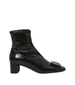 Black Roundy Turtle Boots 1