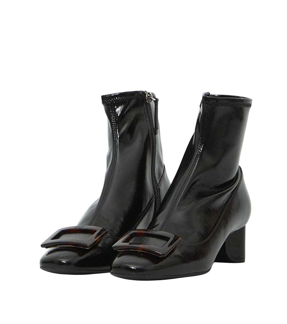 Black Roundy Turtle Boots 2