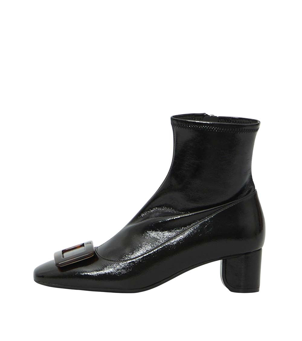 Black Roundy Turtle Boots 4