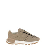 Brown Textured Sneakers 1
