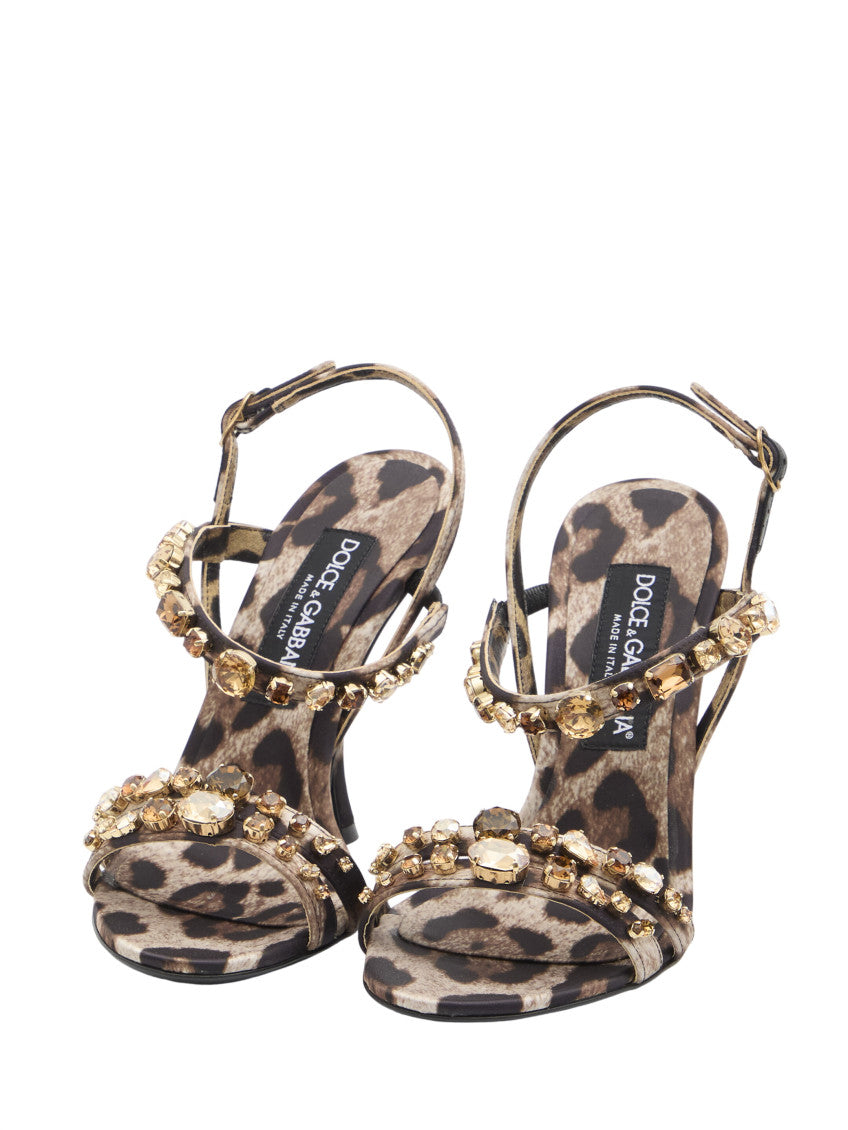 Leopard Print Embellished Heels 2