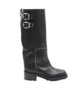 Black Studded Brooklyn Boots 1