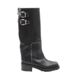 Black Studded Brooklyn Boots 1