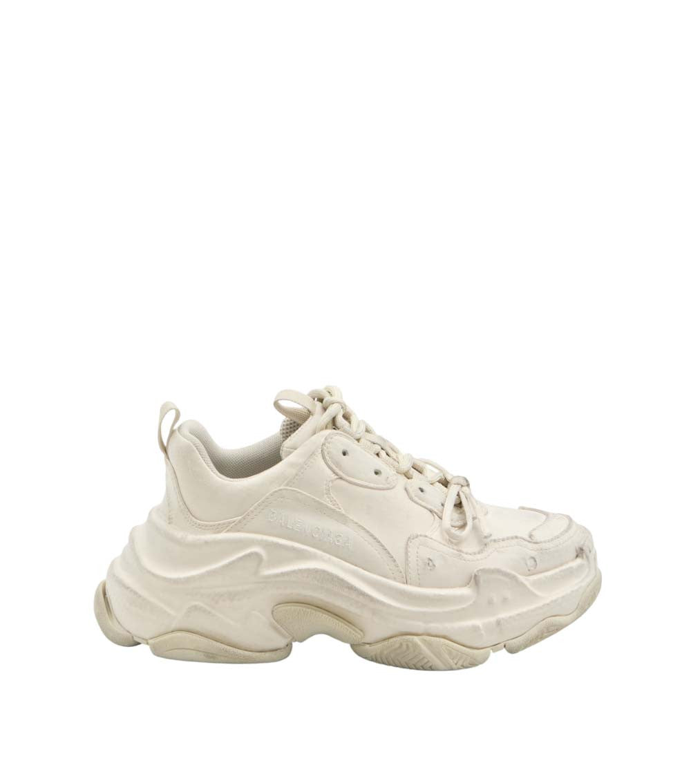 Beige Triple S Sneakers 1