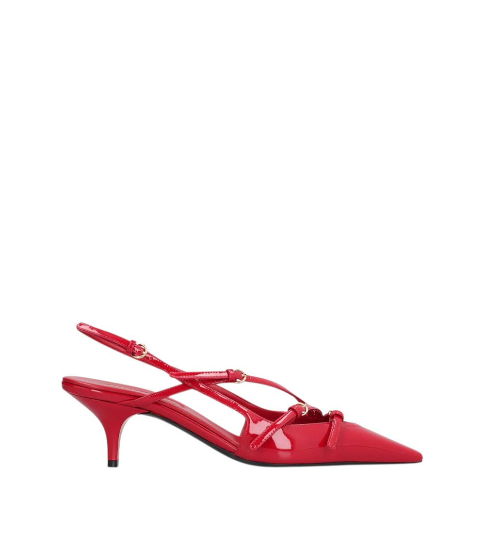 Red Slingback Pumps 1