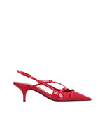 Red Slingback Pumps 1