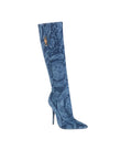 Blue Jacquard  Boots 1