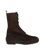Dark Brown Lace Up Boots 1