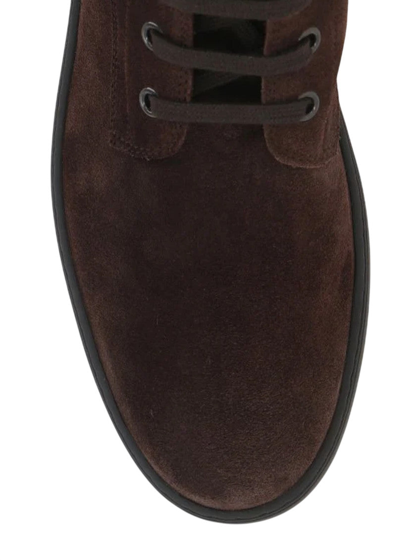 Dark Brown Lace Up Boots 4