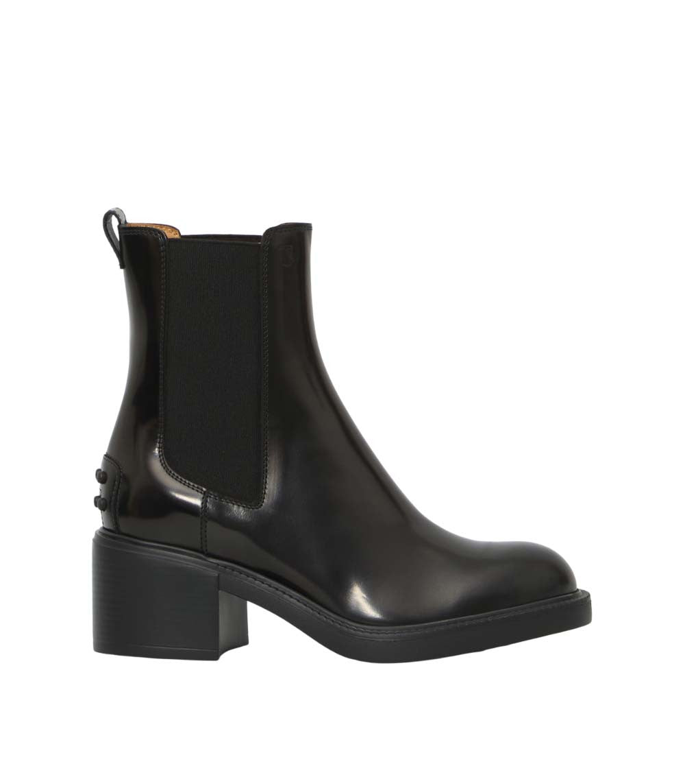 Black Leather Ankle Boots 1