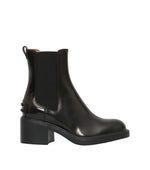 Black Leather Ankle Boots 1