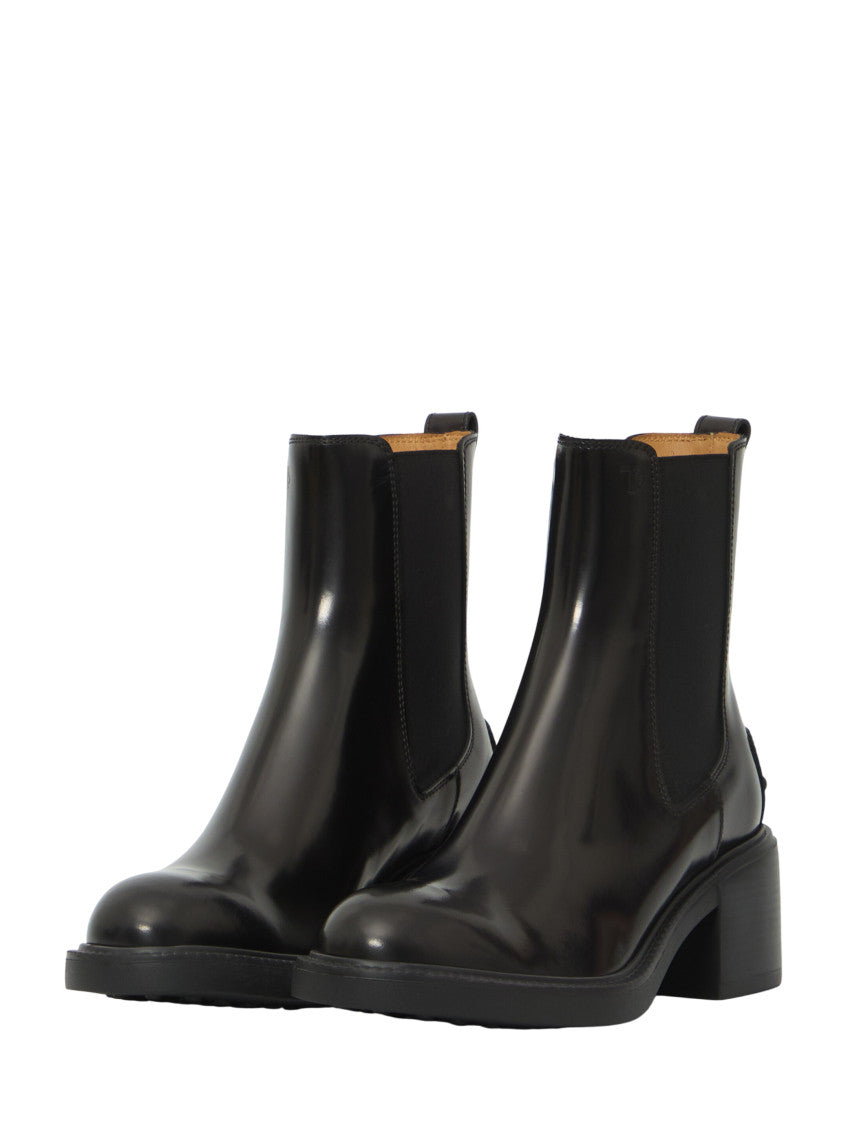 Black Leather Ankle Boots 2