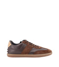 Brown Color Block Tabs Sneakers 1
