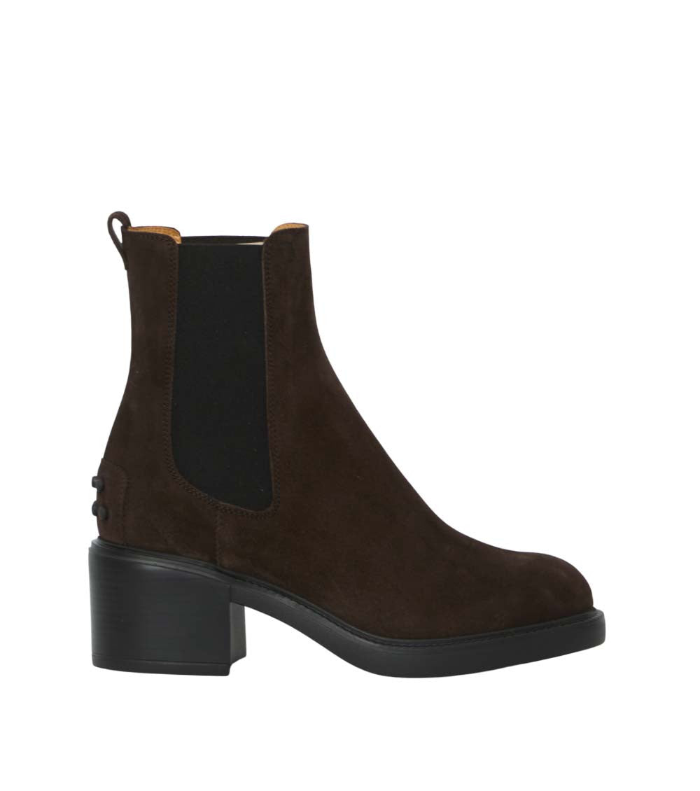 Dark Brown Suede Ankle Boots 1