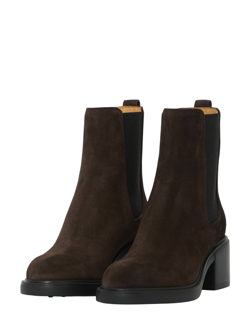 Dark Brown Suede Ankle Boots 2