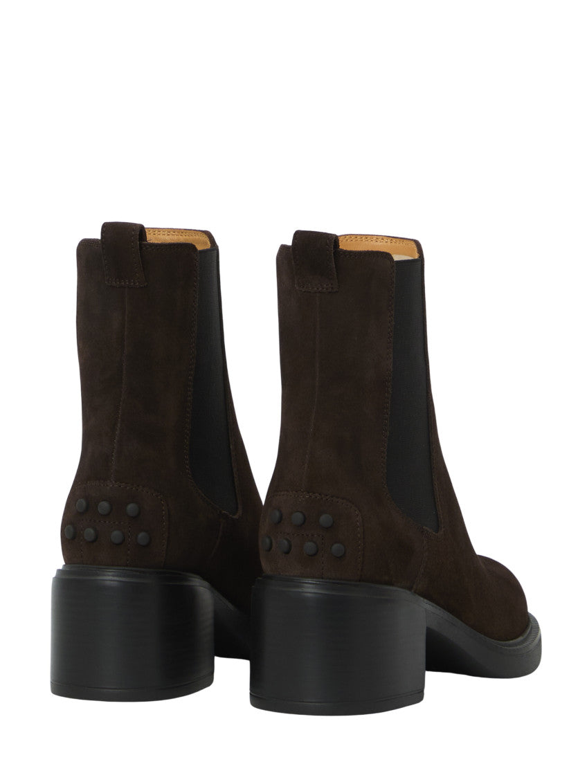 Dark Brown Suede Ankle Boots 3