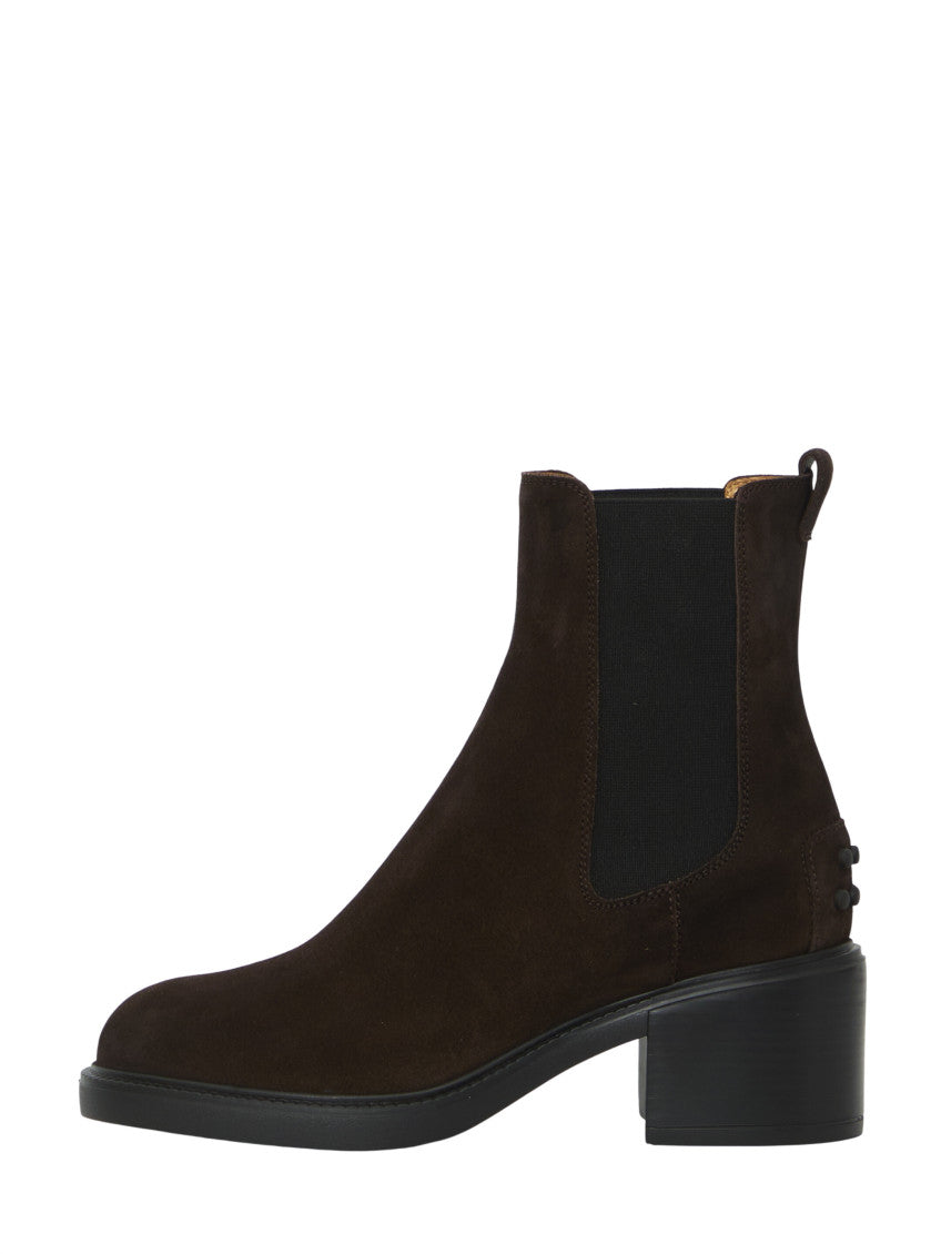 Dark Brown Suede Ankle Boots 4
