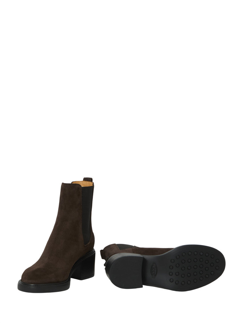 Dark Brown Suede Ankle Boots 5