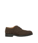 Brown Perforated Classic Lace Ups Shoes 1