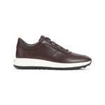 Brown Leather Low-Top Sneakers 1
