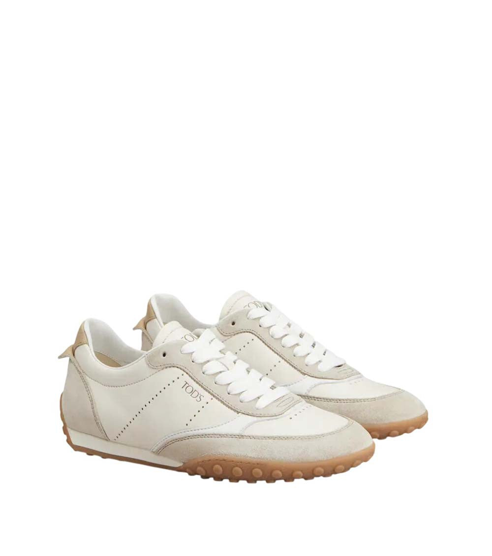 White Color Block Sneakers 2