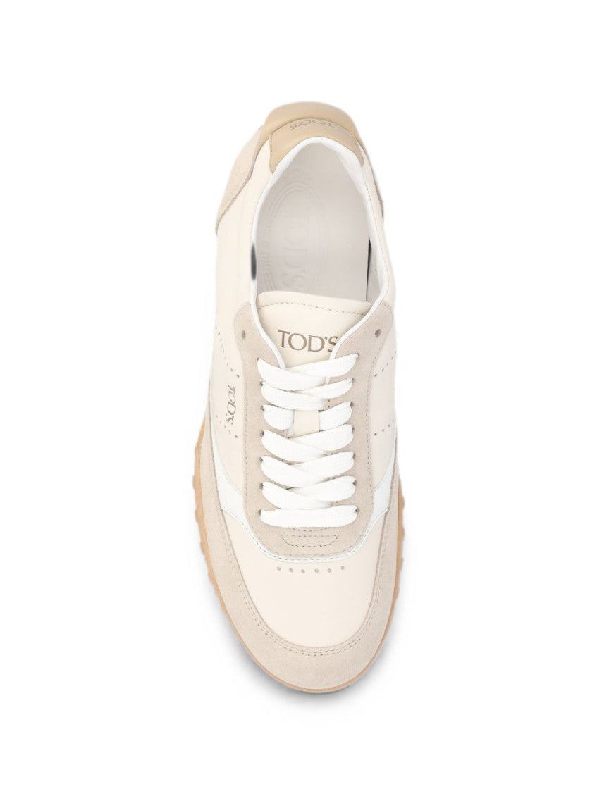 White Color Block Sneakers 3