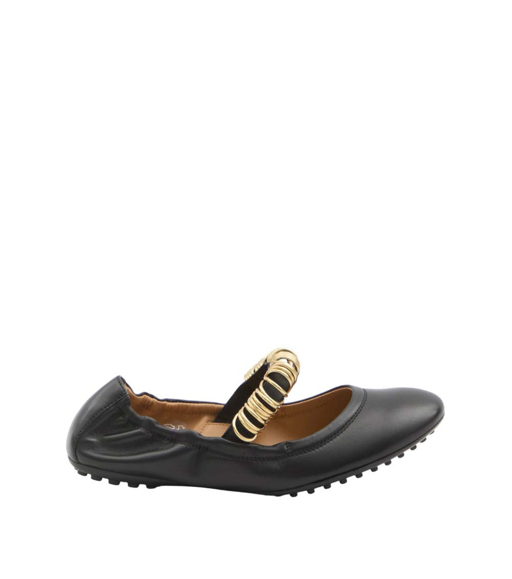 Black Studded Ballet Flats 1