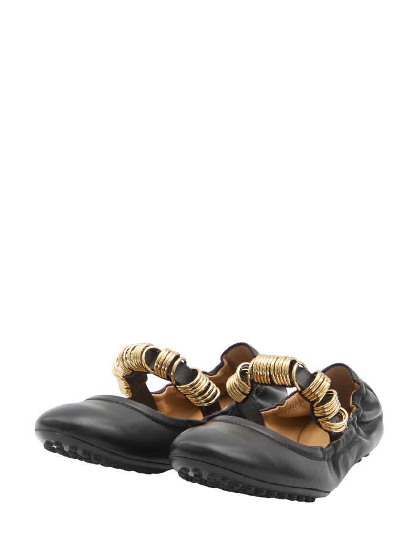 Black Studded Ballet Flats 2