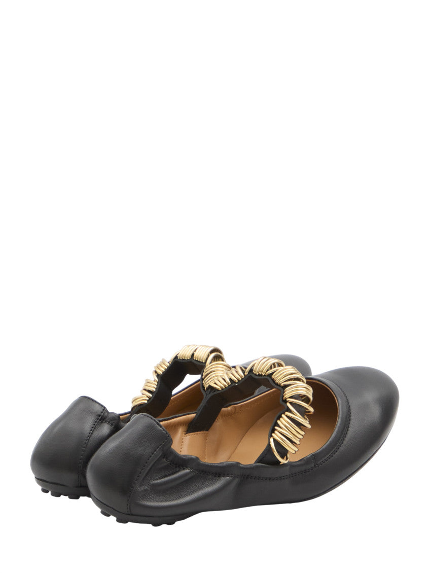 Black Studded Ballet Flats 3