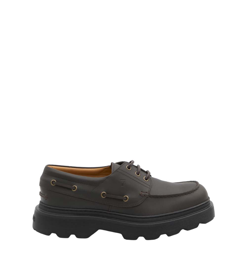 Brown Tank Tread Loafers 1