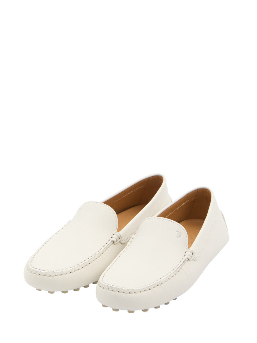 White Gommino Loafers 2