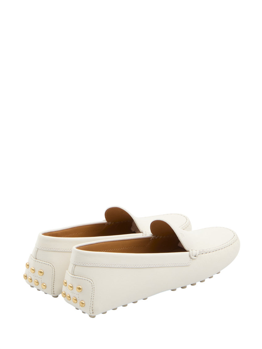 White Gommino Loafers 3