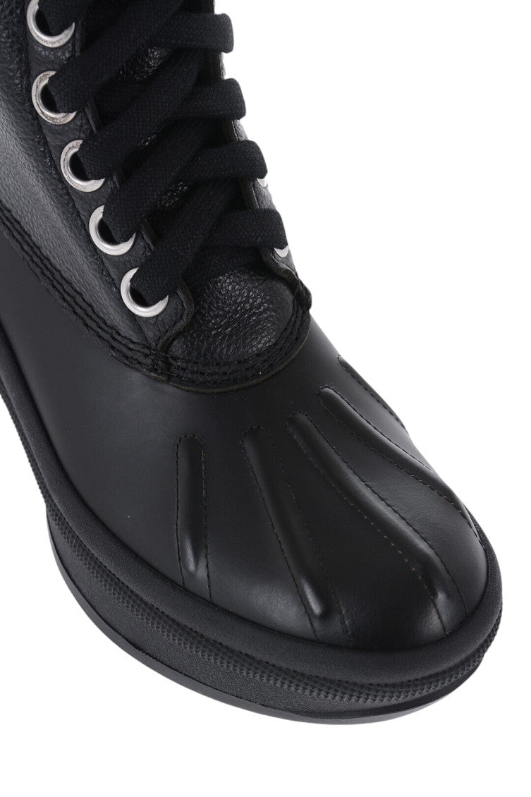 Black Lace Up Boots 3