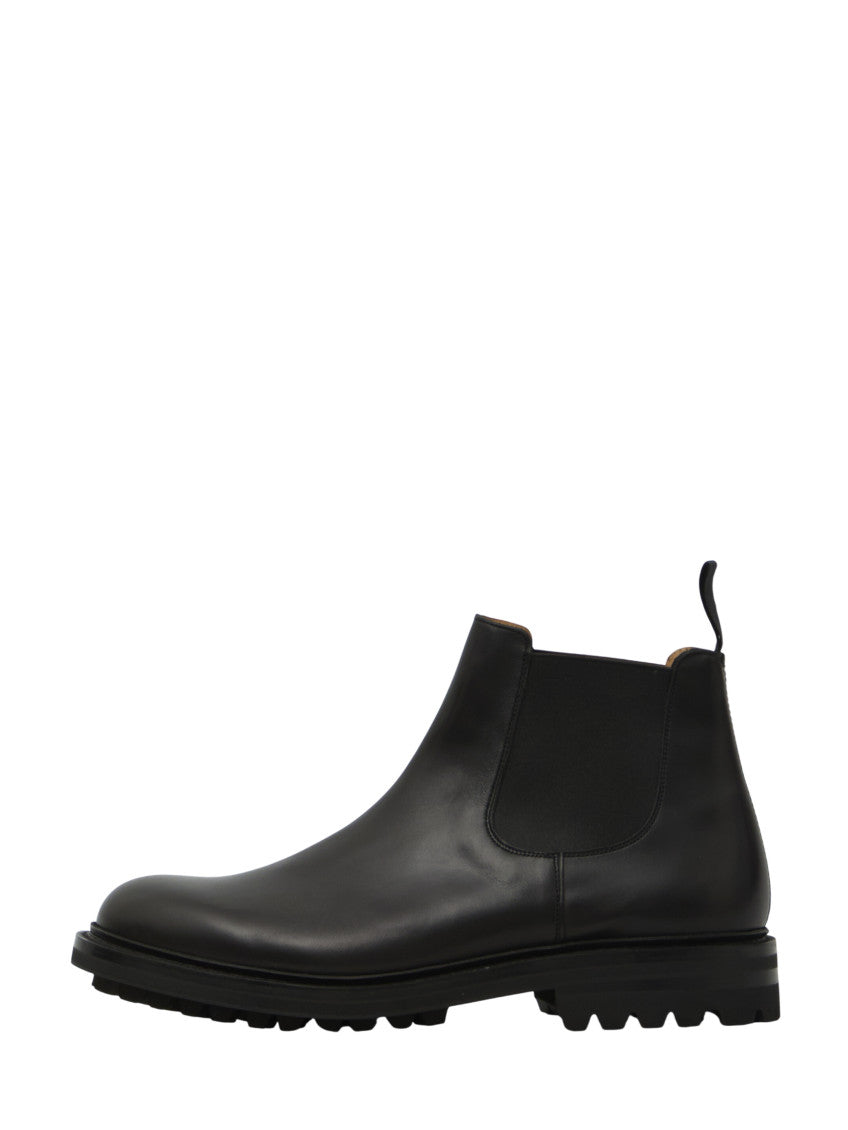 Black Leather Mc Carthy Boots 4